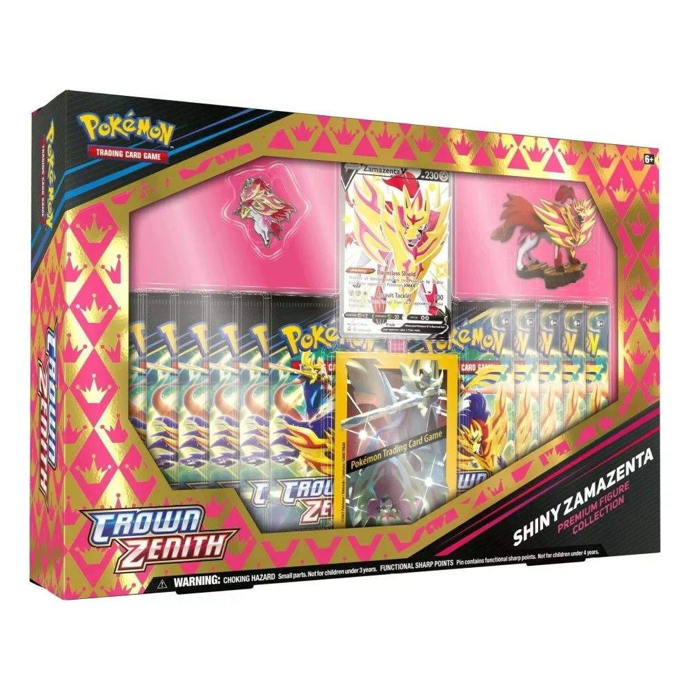 POKEMON Pokémon TCG: Sword & Shield 12.5 Crown Zenith Premium Figure Collection-Shiny Zacian/Shiny Zamazenta 3 POKEMON Pokémon TCG: Sword & Shield 12.5 Crown Zenith Premium Figure Collection-Shiny Zacian/Shiny Zamazenta - Image 3