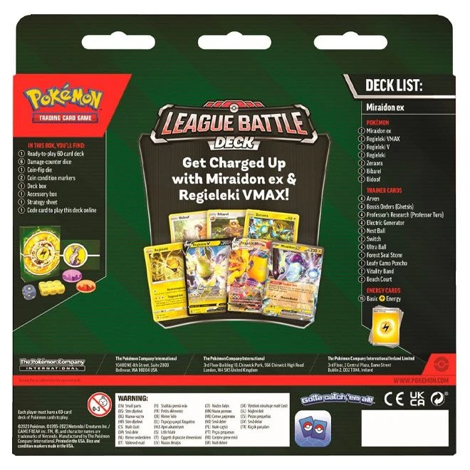 Pokemon TCG: Miraidon Ex League Battle Deck 2 Pokemon TCG: Miraidon Ex League Battle Deck - Image 2