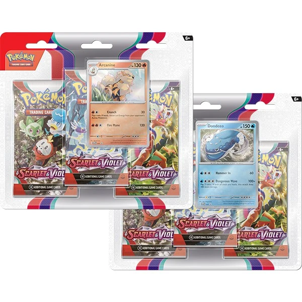 POKEMON Pokémon TCG: Scarlet & Violet – 3-Pack Booster 1 POKEMON Pokémon TCG: Scarlet & Violet – 3-Pack Booster